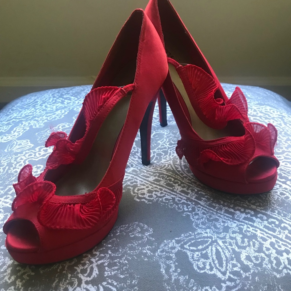 Baker red high heels